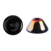 4x2mm Konos® glass beads by Puca® - Jet Marea x10g