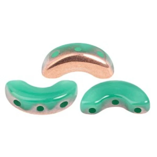 5x10mm Arcos® by Puca® - Frost Jade Capri Gold x10g
