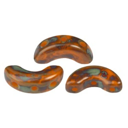 5x10mm Arcos® by Puca® - Frost Tangerine Travertin x10g