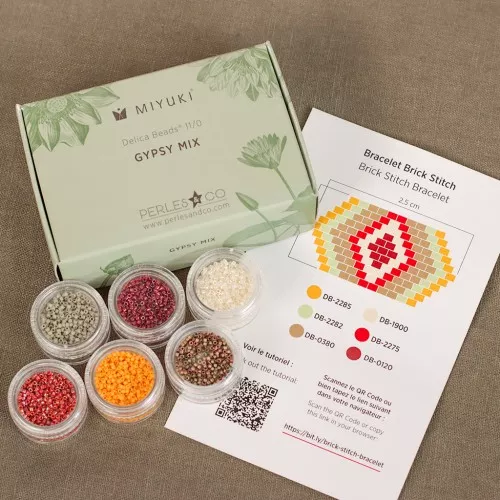 Miyuki By Perles & Co Beads Kit - Miyuki Delica 11/0 Gypsy Mix x1