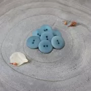 15mm vegetable Ivory Button - Atelier Brunette - Palm - Storm x1