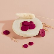 15mm Sewing button in vegetable ivory - Atelier Brunette - Palm - Dahlia x1