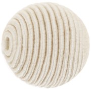 16mm cotton thread covered bead - Ivory x1|raw }}