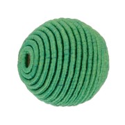 10mm cotton thread covered bead - Green x1|raw }}