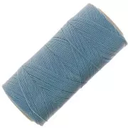 0.5mm Linhasita waxed thread spool for micro macramé - Blue grey (549) x335m