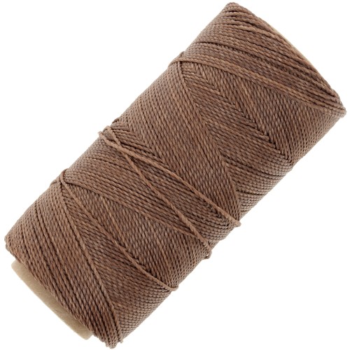 1mm Linhasita waxed thread spool for micro macramé - Expresso (788) x168m