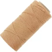 1mm Linhasita waxed thread spool for micro macramé - Miel (314) x168m