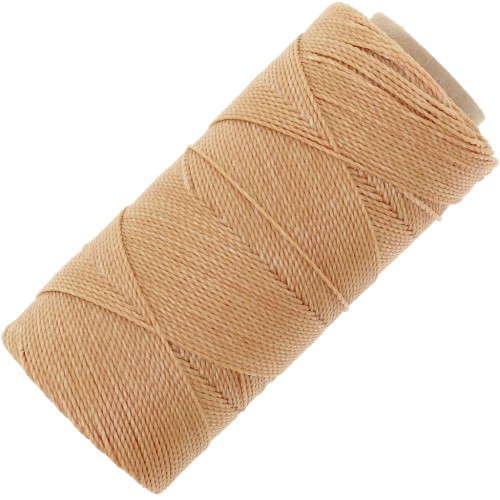 1mm Linhasita waxed thread spool for micro macramé - Miel (314) x168m