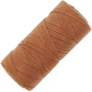 1mm Linhasita waxed thread spool for micro macramé - Ambre (388) x168m