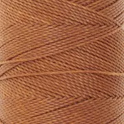 1mm Linhasita waxed thread spool for micro macramé - Ambre (388) x168m