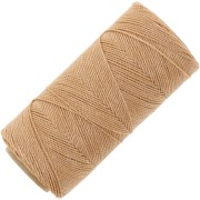 1mm Linhasita waxed thread spool for micro macramé - Golden beige (602) x168m|raw }}
