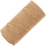 1mm Linhasita waxed thread spool for micro macramé - Golden beige (602) x168m