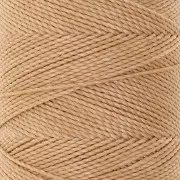 1mm Linhasita waxed thread spool for micro macramé - Golden beige (602) x168m
