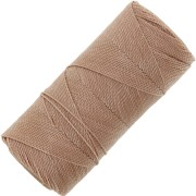 1mm Linhasita waxed thread spool for micro macramé - Cappuccino (65) x168m|raw }}