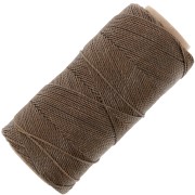 1mm Linhasita waxed thread spool for micro macramé - Brun sépia (389) x168m
