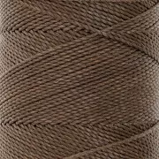 1mm Linhasita waxed thread spool for micro macramé - Brun sépia (389) x168m