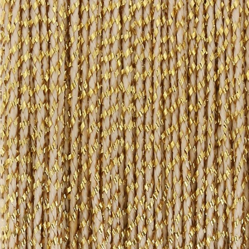 0.5mm Luxor Italian thread spool - Beige - Gold x50m