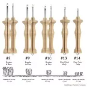 Punch Needle Oxford size 8 Fine - magic needle for easy embroidery x1