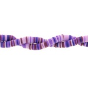 6x1mm Heishi polymer clay beads - Mix Multi-purple x39cm|raw }}