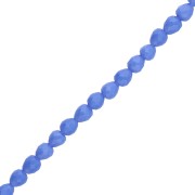 Pear beads in faceted glass 4x4mm - Royal Blue x43cm