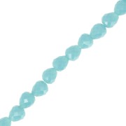 4x4mm Faceted Glass Pear Beads - Blue x44cm|raw }}