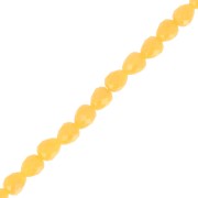 4x4mm Faceted Glass Pear Beads - Honey Yellow x43cm|raw }}