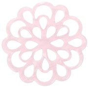 23mm Acetate Flower Spacer - Pink Pearl x1