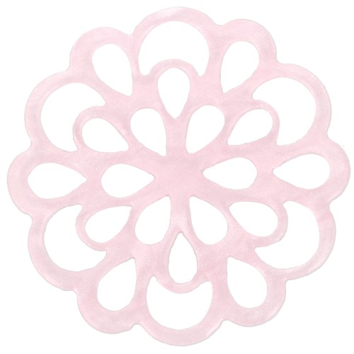 23mm Acetate Flower Spacer - Pink Pearl x1