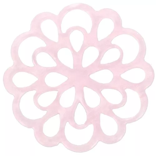 23mm Acetate Flower Spacer - Pink Pearl x1