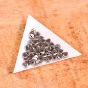 6x1.7mm Heishi wavy beads - imitation Hematite x39cm