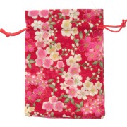 95x140mm Polyester Flower Jewelry Pouch - Red - pink x1|raw }}