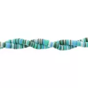 Heishi polymer clay beads 6x1mm - Mix Turquoise - Green - Blue x39cm