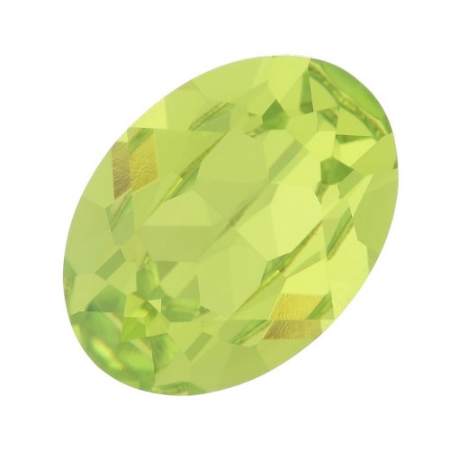 6x4mm PureCrystal 4120 Cabochon - Citrus Green x1