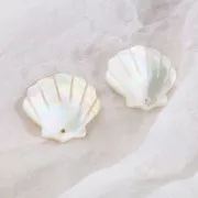 Shell pendant 25x23 mm in mother-of-pearl - Natural x2