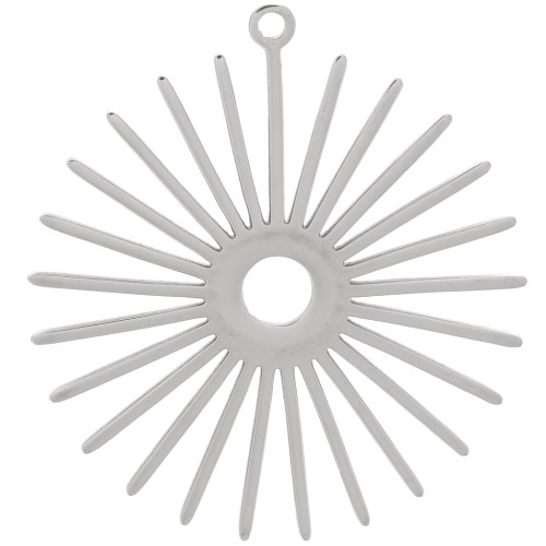 29.5mm 304 Stainless Steel Sun Pendant x1