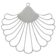 38x40mm Stainless steel 304 openwork shell Pendant x1
