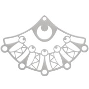 26x37mm Stainless steel 304 Fan chandelier pendant x1