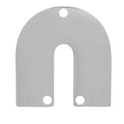 17x16mm Stainless steel 304 Spacer U shape x1