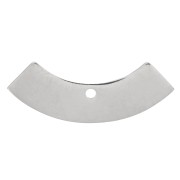 9x24mm Stainless steel 304 Half circle pendant x1|raw }}