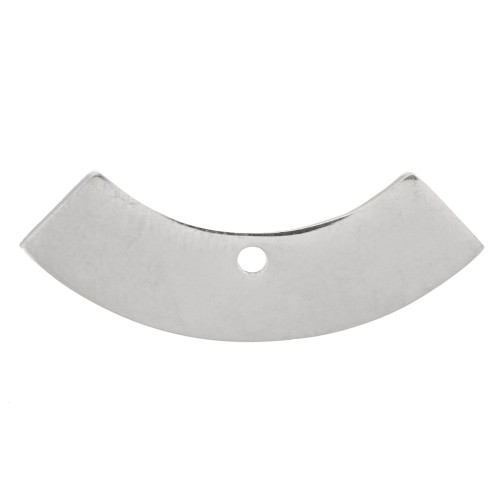 9x24mm Stainless steel 304 Half circle pendant x1