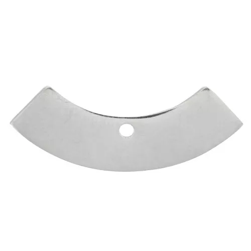 9x24mm Stainless steel 304 Half circle pendant x1