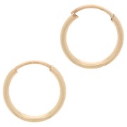 11.5mm Mini hoop earrings - Gold filled x2