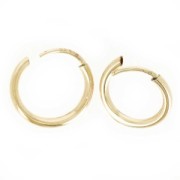 11.5mm Mini hoop earrings - Gold filled x2