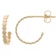 12mm mini open hoop earrings - Gold filled x2