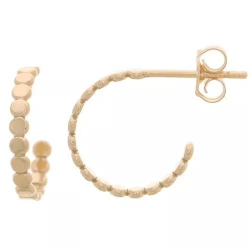 12mm mini open hoop earrings - Gold filled x2