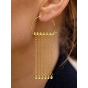 Half-moon wire hoop earrings 16x22 mm for weaving - 925 Sterling Silver x2