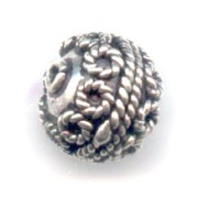 Silver bead 9x10mm x1|raw }}