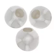 3mm 925 sterling silver stopper beads with a 0.6mm hole x100