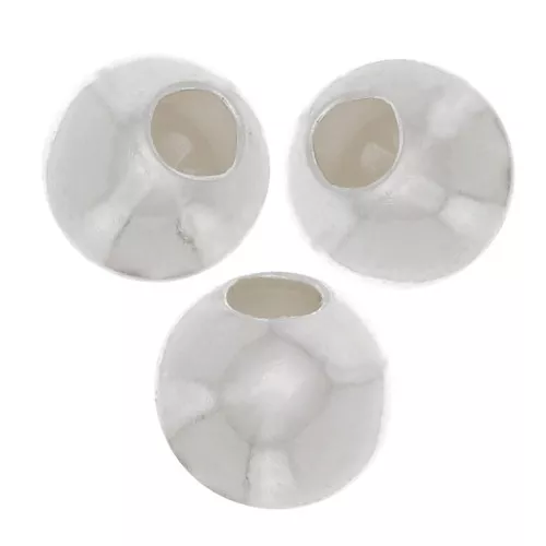 3mm 925 sterling silver stopper beads with a 0.6mm hole x100