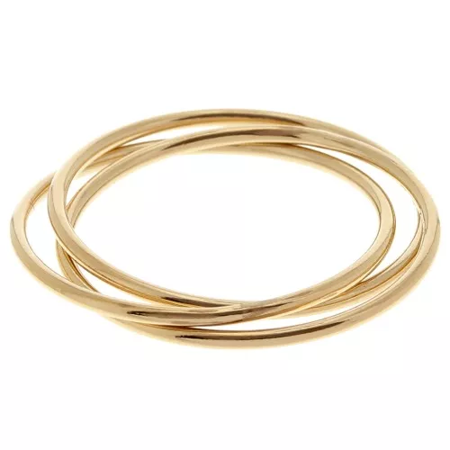 Ring 3 interlaced rings - Size 50- Gold filled x1